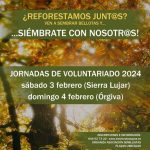 Cartel Encuentro Ciudadano para la Reforestación en Sierra Lujar y Órgiva