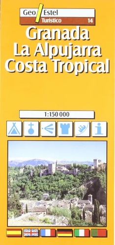 Granada, La Alpujarra, Costa Tropical, 1:150 000, Nº 14 Granada, La Alpujarra, Costa Tropical, 1:150 000