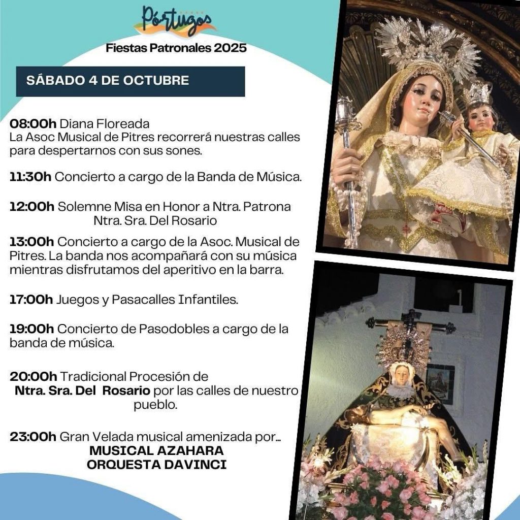 Pórtugos se viste de gala para sus fiestas patronales en honor a la Virgen del Rosario