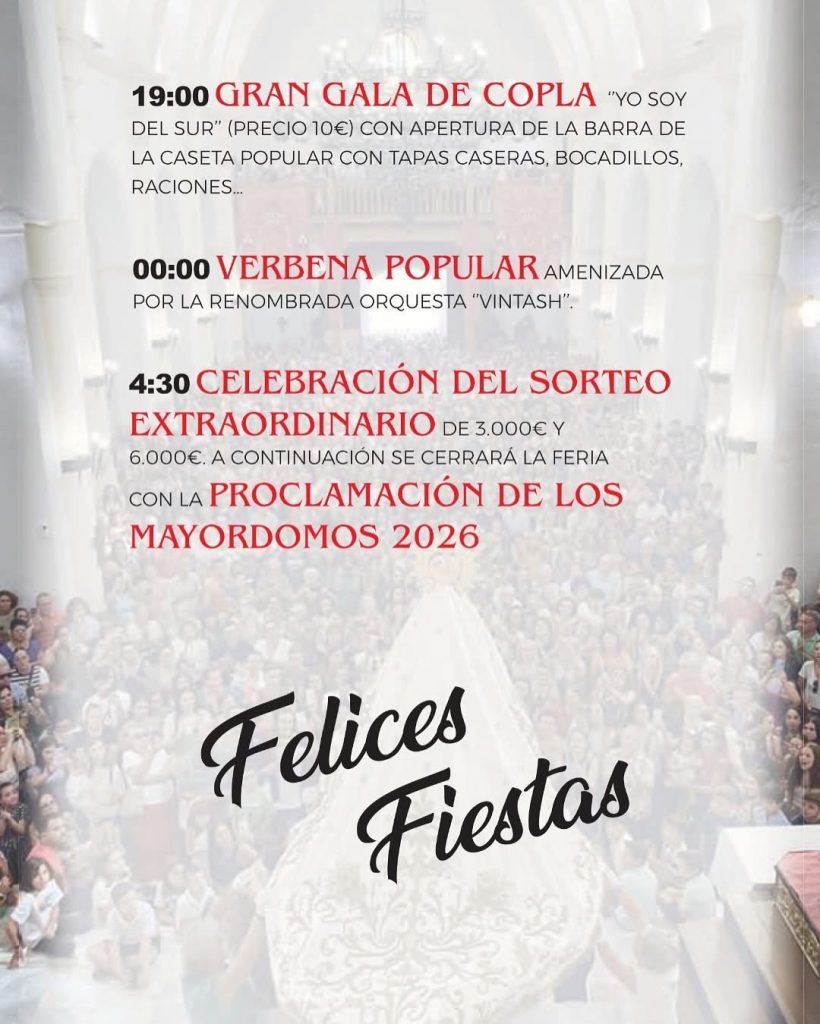 Feria y Fiestas de Ugíjar 2025