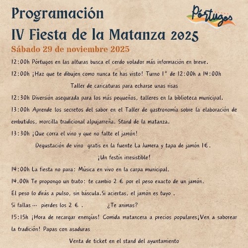 IV Fiesta de la Matanza Tradicional de Pórtugos