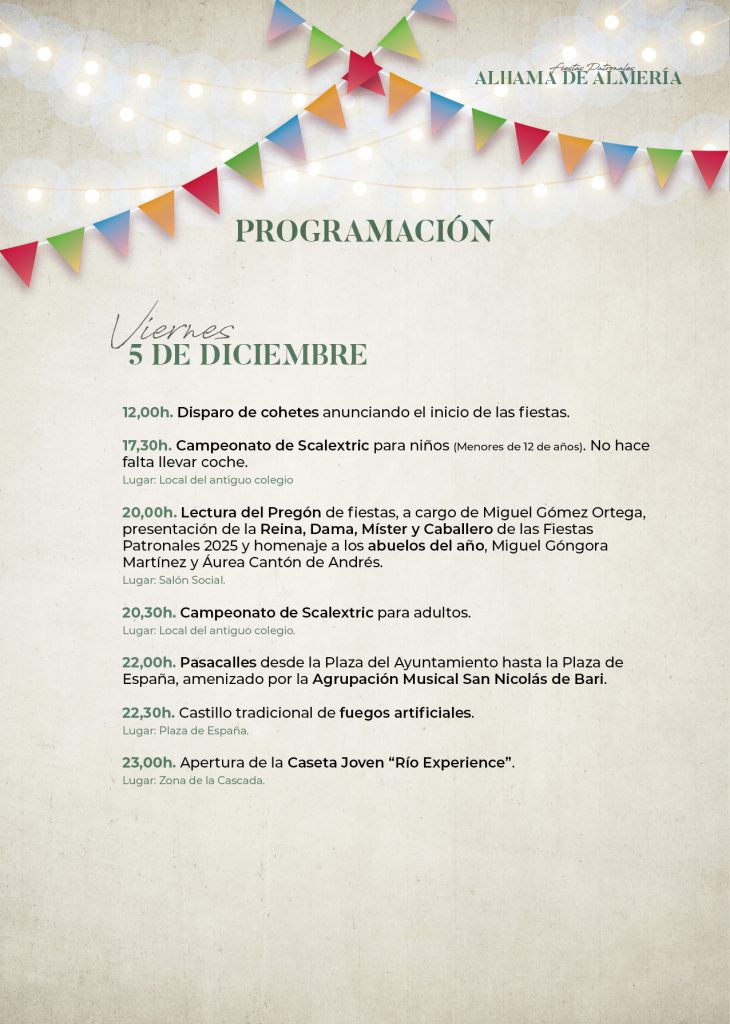 Fiestas Patronales en honor a San Nicolás de Bari