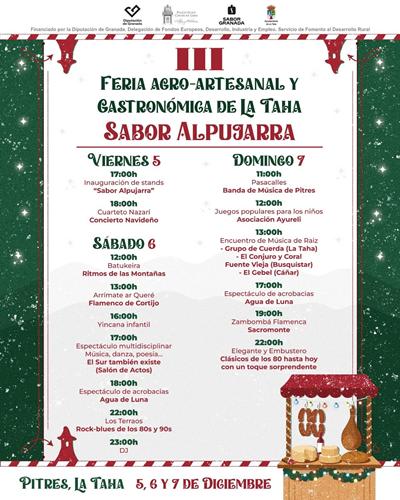 III Feria Agro-Artesanal y Gastronómica de La Taha “Sabor Alpujarra”