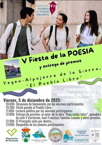 V Fiesta de la Poesía y Certamen Andaluz de Poesía “Alpujarra”