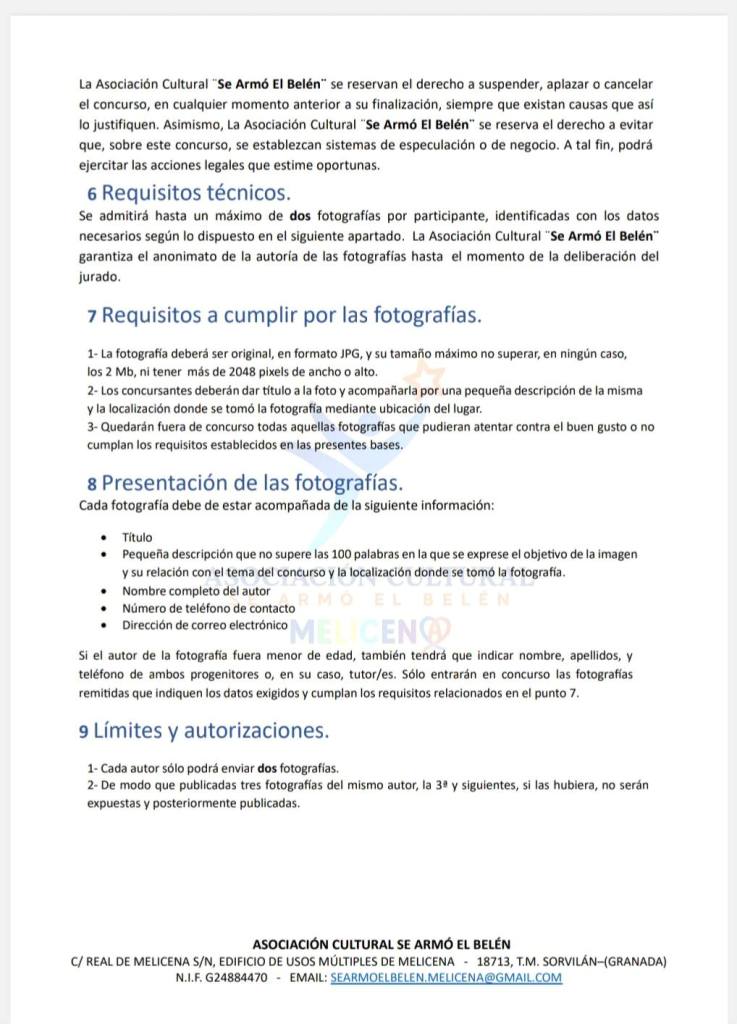 Bases 2 - Primer Concurso de Fotografía Digital de Melicena