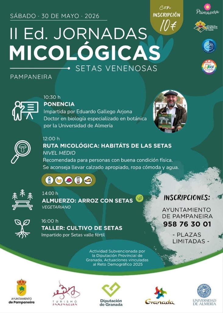 II Edición Jornadas Micológicas Setas Venenosas Pampaneira 2026